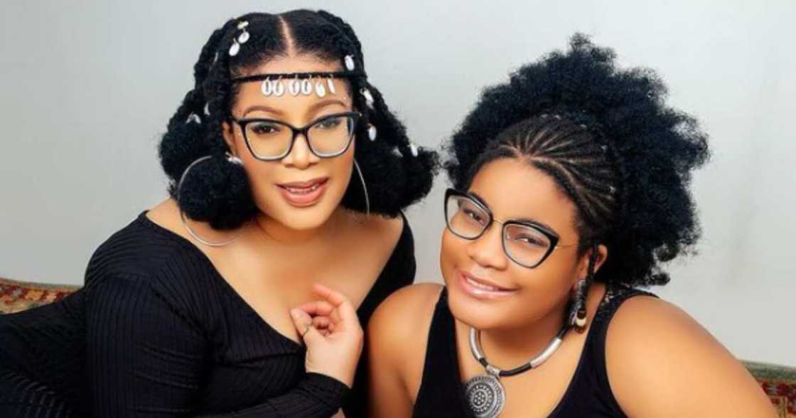 Actress Monalisa Chinda's birthday photo with daughter. Actress Monalisa Chinda's birthday photo with daughter.