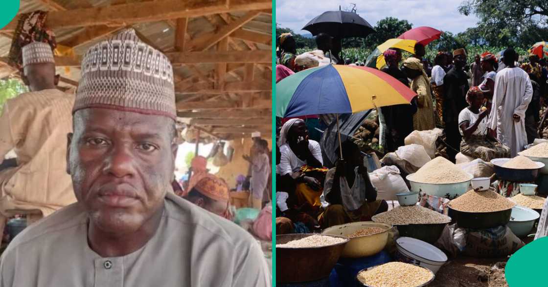 A professor at a Nigerian university goes viral for selling vegetables at a local market. A professor at a Nigerian university goes viral for selling vegetables at a local market.