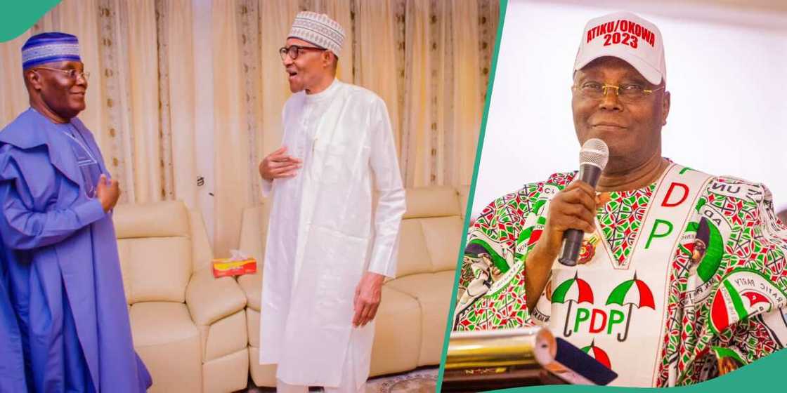 Atiku Abubakar, the former vice president, has sent a congratulatory message to former President Muhammadu Buhari on his 82 birthday. Atiku Abubakar, the former vice president, has sent a congratulatory message to former President Muhammadu Buhari on his 82 birthday.