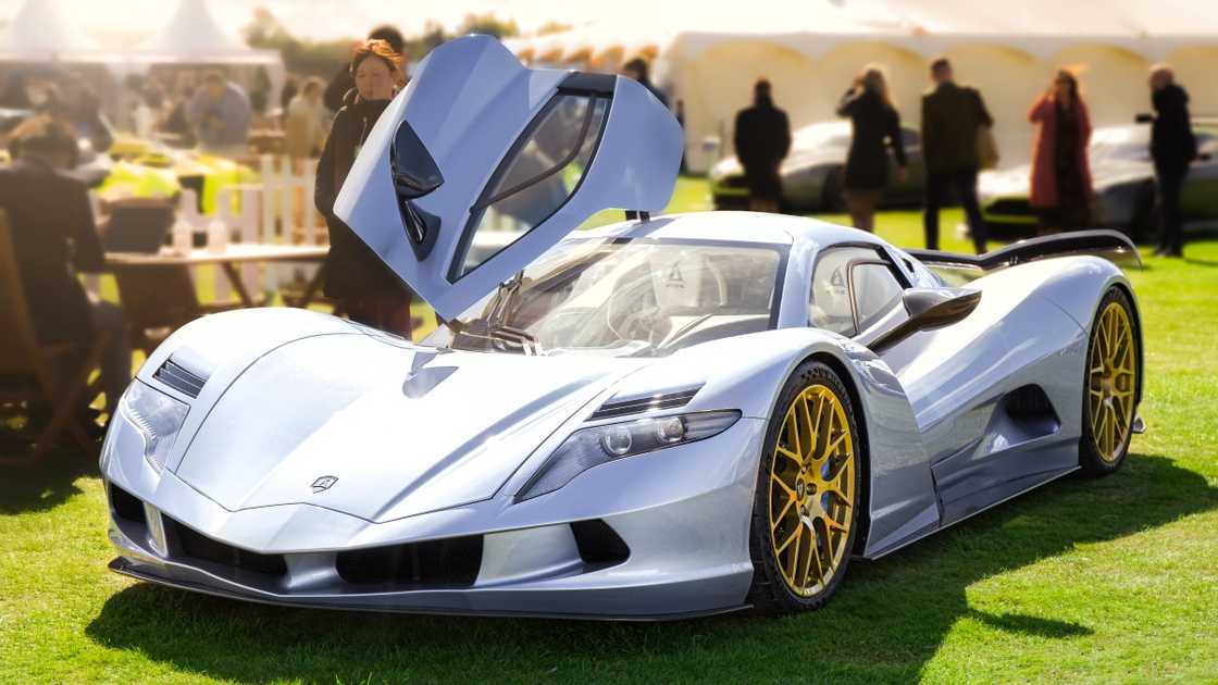 An Aspark Owl pictured at the Salon Prive An Aspark Owl pictured at the Salon Prive