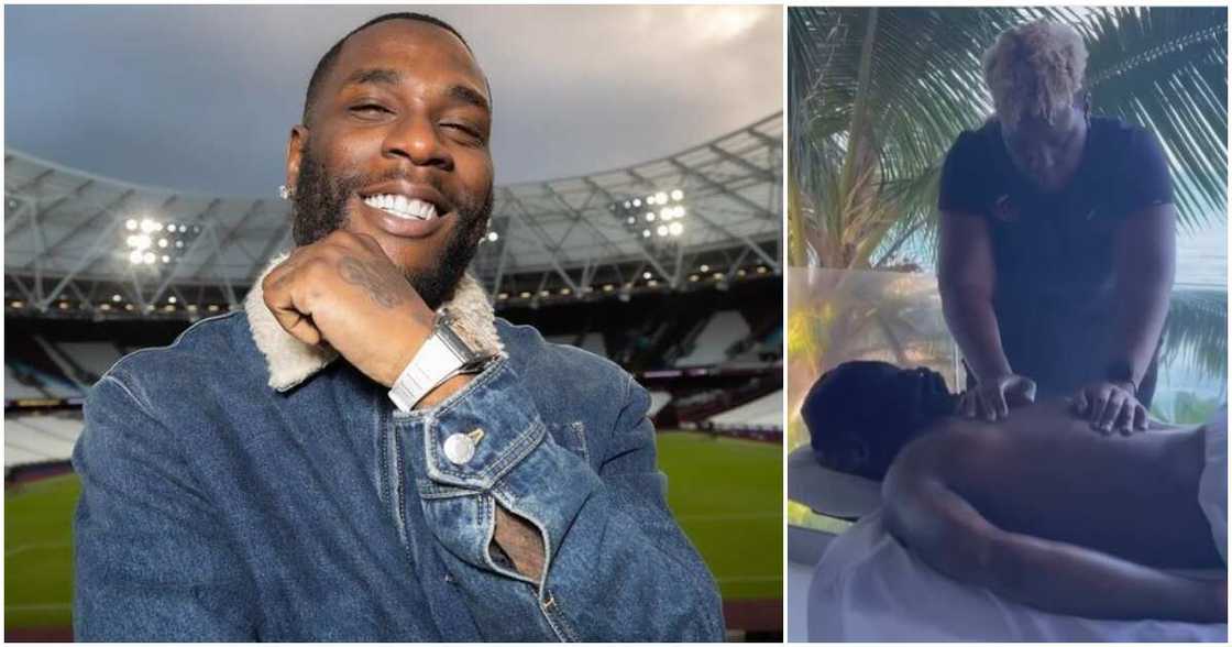 Burna Boy, massage Burna Boy, massage