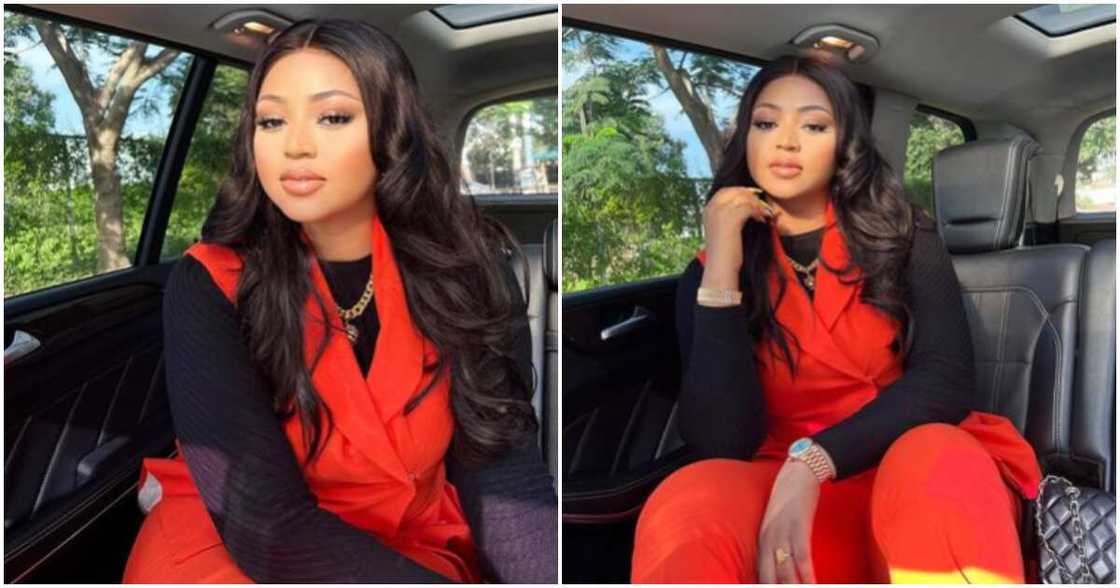 Regina Daniels says she is fragile like a bomb. Regina Daniels says she is fragile like a bomb.