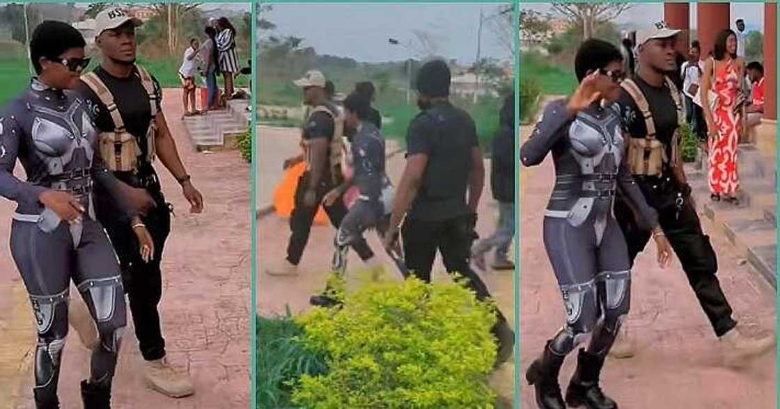 Jadrolita steps out with bodyguards in video Jadrolita steps out with bodyguards in video