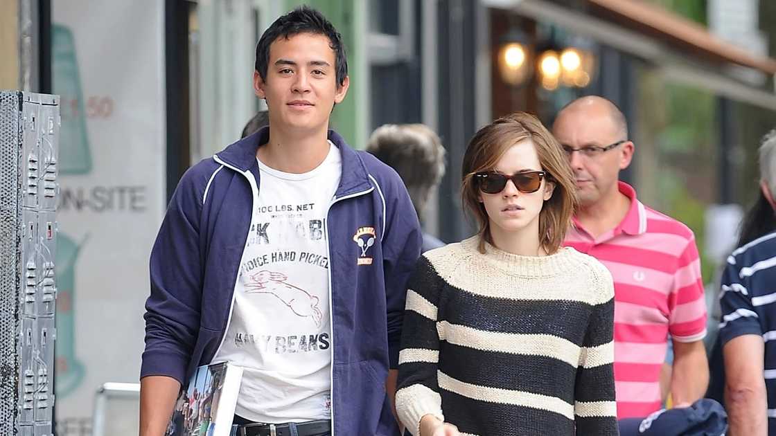 Emma Watson and her boyfriend, Will Adamowicz, walk hand-in-hand around London. Emma Watson and her boyfriend, Will Adamowicz, walk hand-in-hand around London.