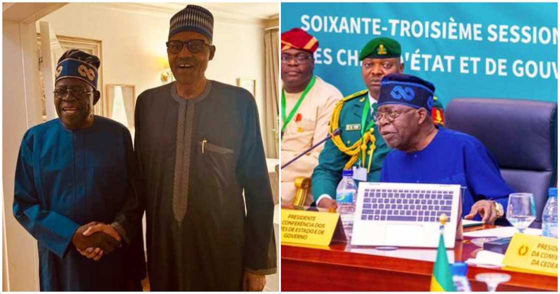 ECOWAS Chairman/Tinubu emerges as ECOWAS Chairman/ Buhari congratulates Tinubu as ECOWAS Chairman