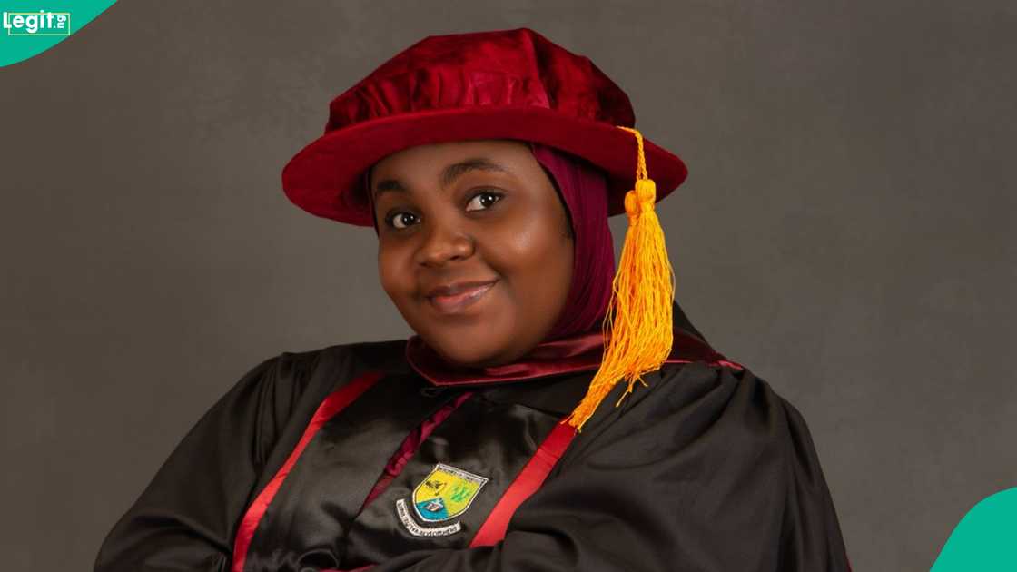 A lady breaks family record as she bags PhD degree at 27 and shares her achievements.