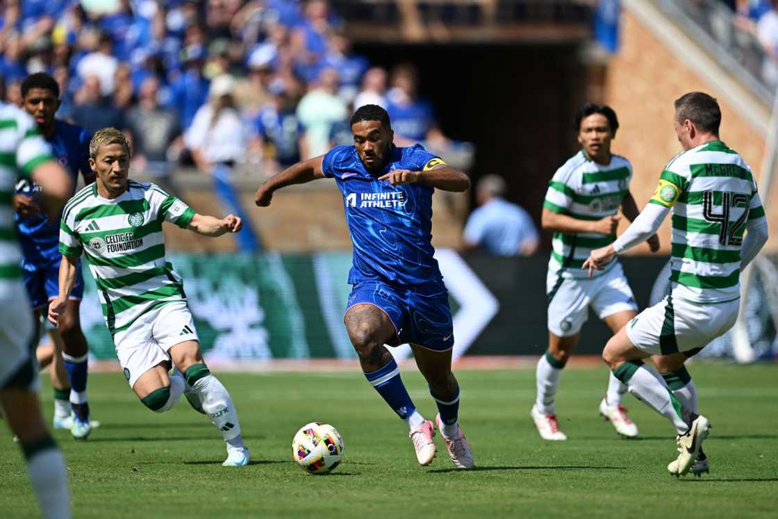 Reece James in action for Chelsea against Celtic