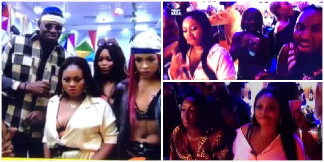 Scenes from the BBNaija party.