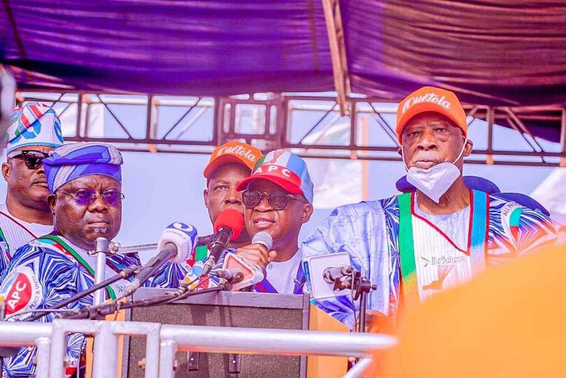 Senator Abdullahi Adamu in Osun/Osun state governorship election/PDP defeated APC Senator Abdullahi Adamu in Osun/Osun state governorship election/PDP defeated APC
