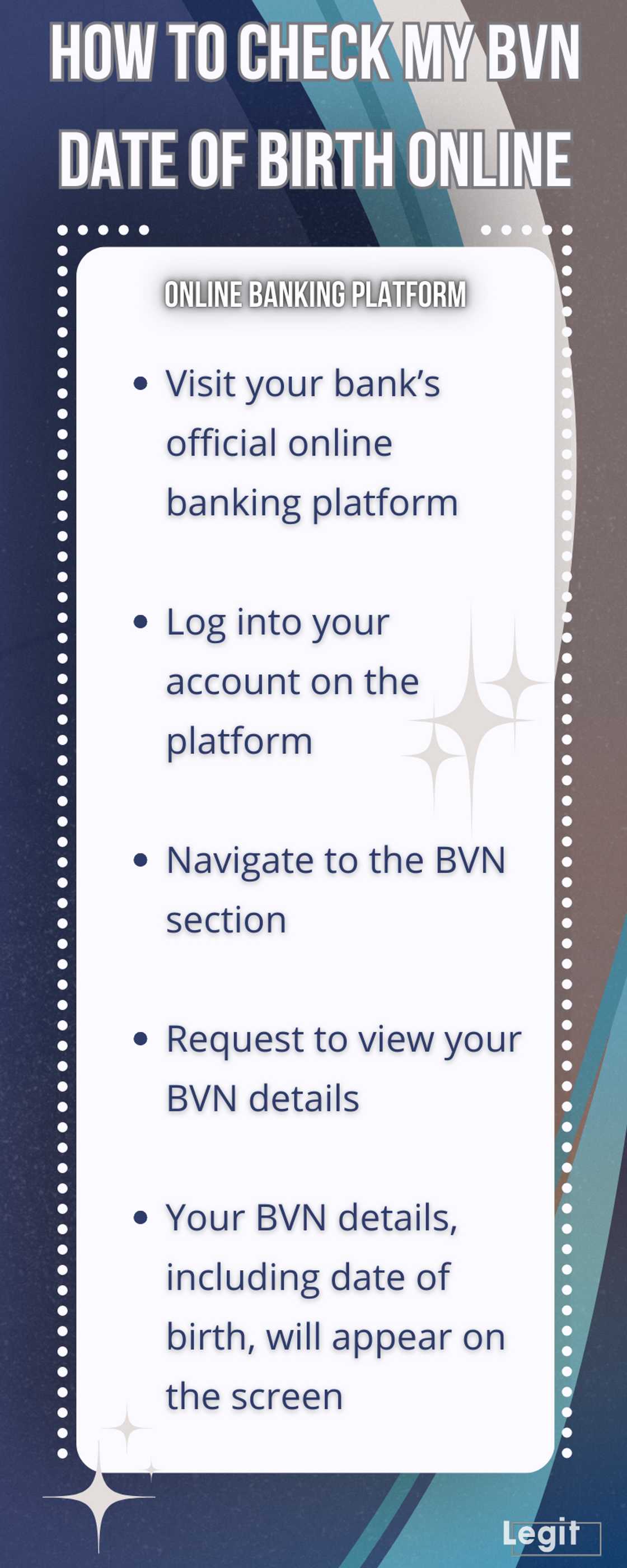 How to check my BVN date of birth online and on phone