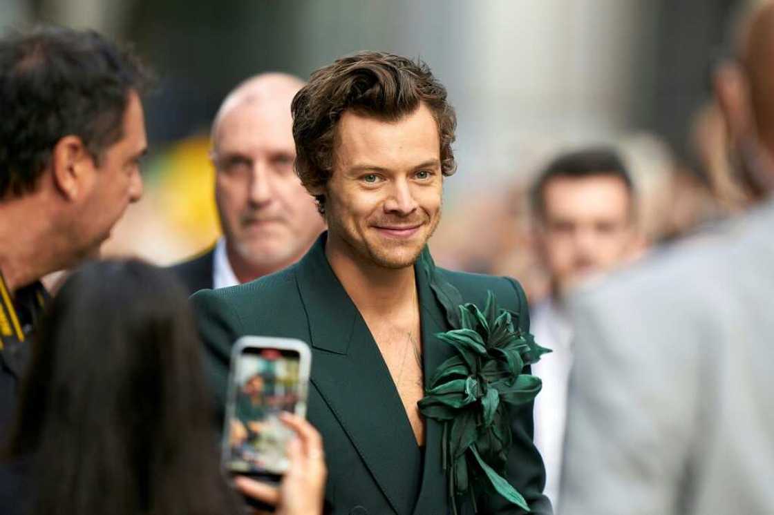 British actor-singer Harry Styles attends the 'My Policeman' premiere at the Toronto International Film Festival