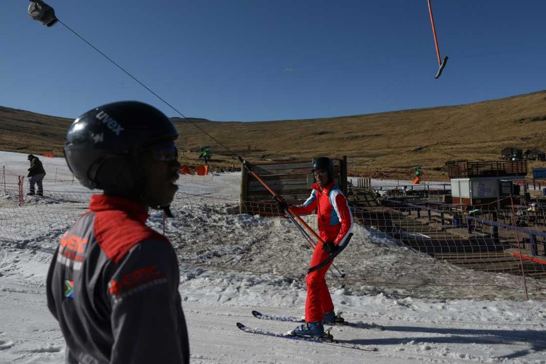 The southern African resort relies on artificial snow when snowfall is patchy The southern African resort relies on artificial snow when snowfall is patchy