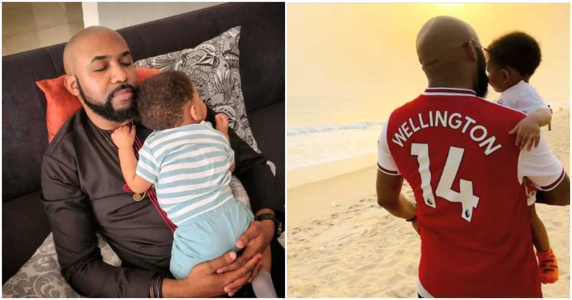 Banky W shares adorable father and son photos with Zaiah