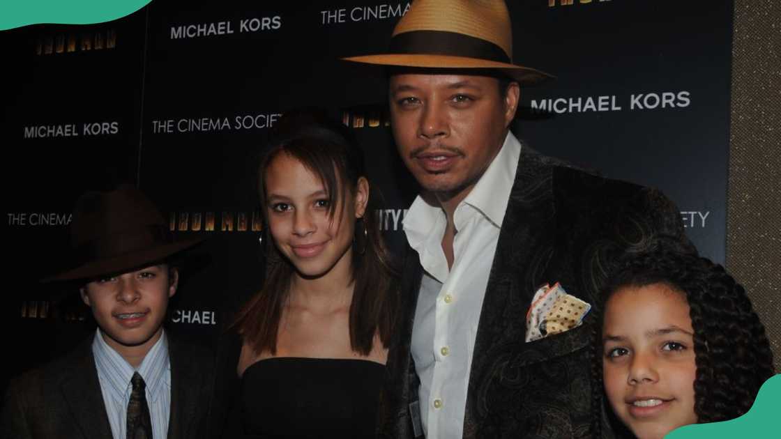 Terrence Howard and his kids attend a special screening of a film Terrence Howard and his kids attend a special screening of a film