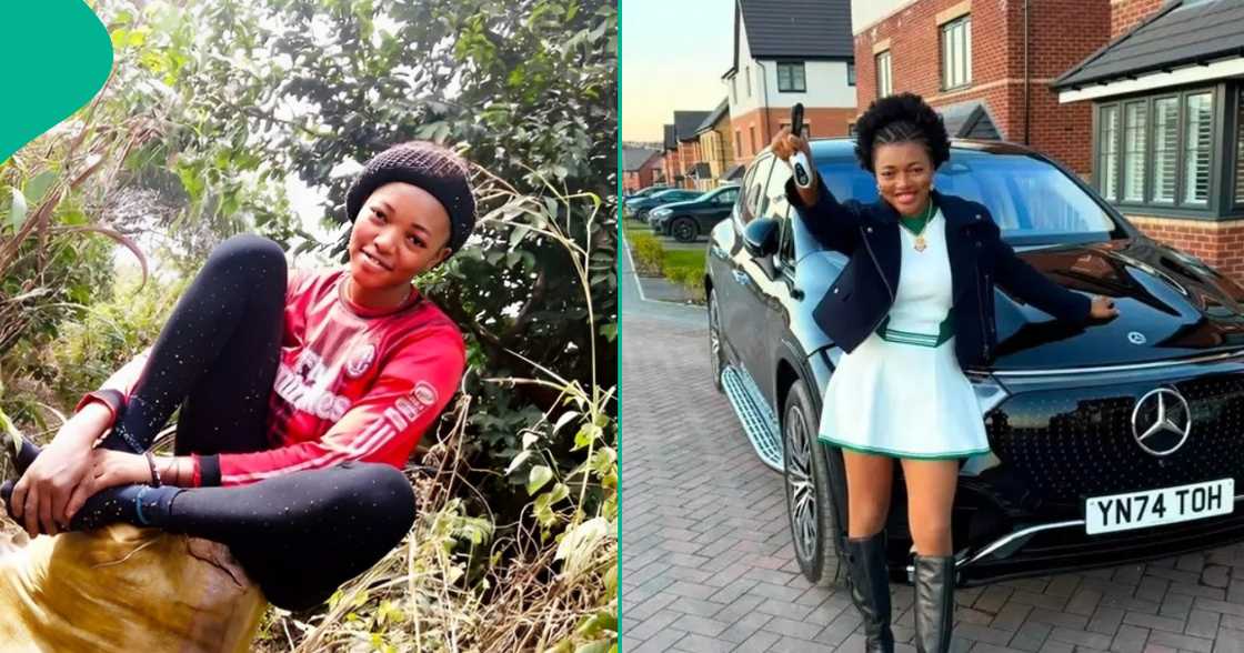 Olivia Chukwu, a content creator, also known as Hair by Tutorial, inspires fans after buying a Mercedes-Benz.