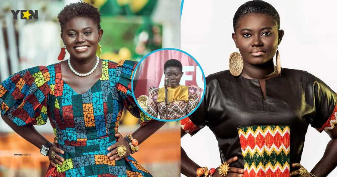 Afua Asantewaa Aduonum in African-made dresses