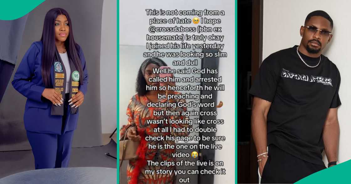 Observant lady shares something troubling she noticed about BBNaija's Cross Observant lady shares something troubling she noticed about BBNaija's Cross