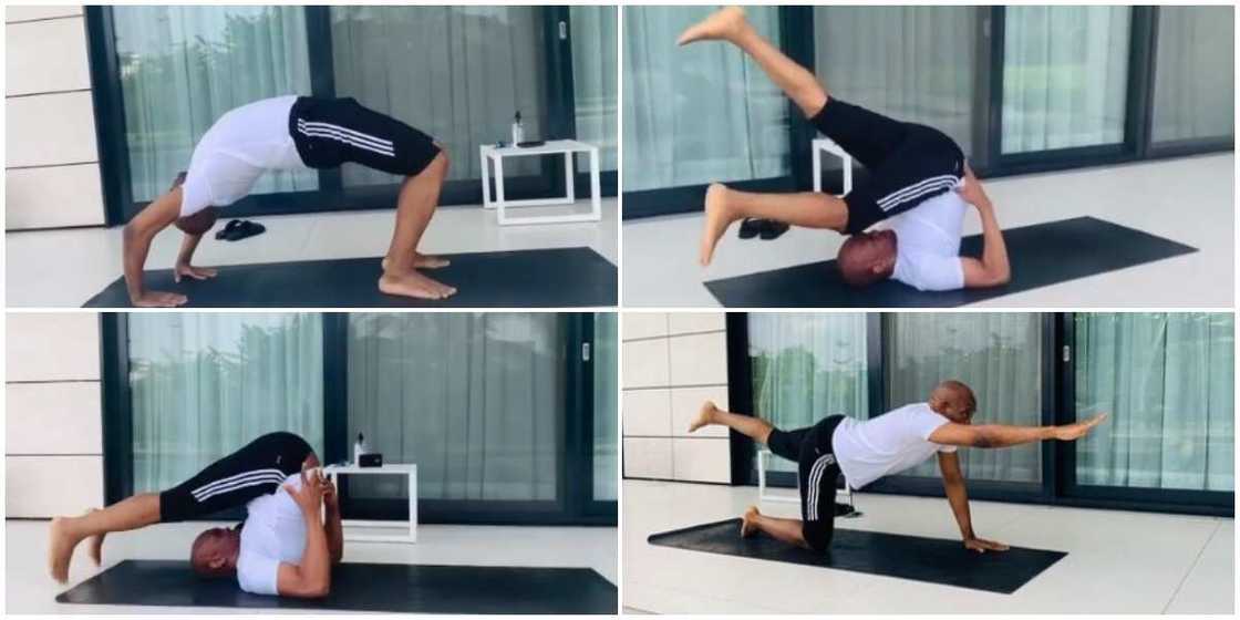 58-Year-Old Nigerian Billionaire Shows Great Body Flexibility as He Shares Videos from His Yoga Session 58-Year-Old Nigerian Billionaire Shows Great Body Flexibility as He Shares Videos from His Yoga Session