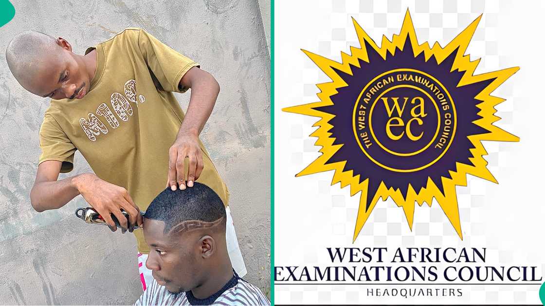 Mixed reactions as barber showcases his WAEC result, says he doesn't understand how he ended up with an A1 in further mathematics Mixed reactions as barber showcases his WAEC result, says he doesn't understand how he ended up with an A1 in further mathematics