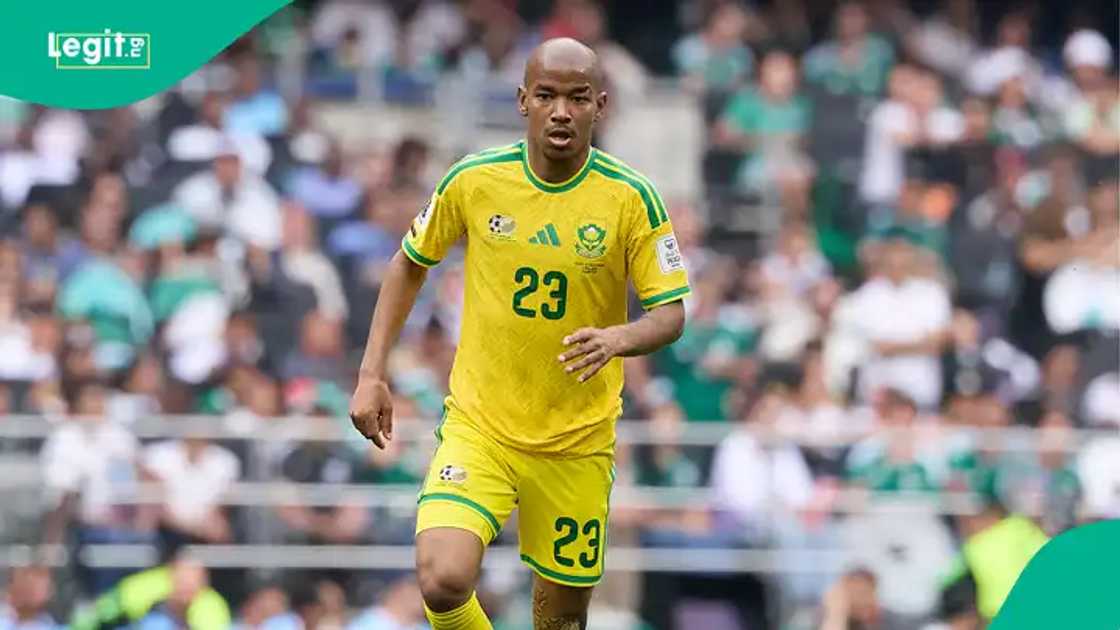 Jayden Adams during South Africa's 2-0 loss to Mexico at 2026 FIFA World Cup. Jayden Adams during South Africa's 2-0 loss to Mexico at 2026 FIFA World Cup.