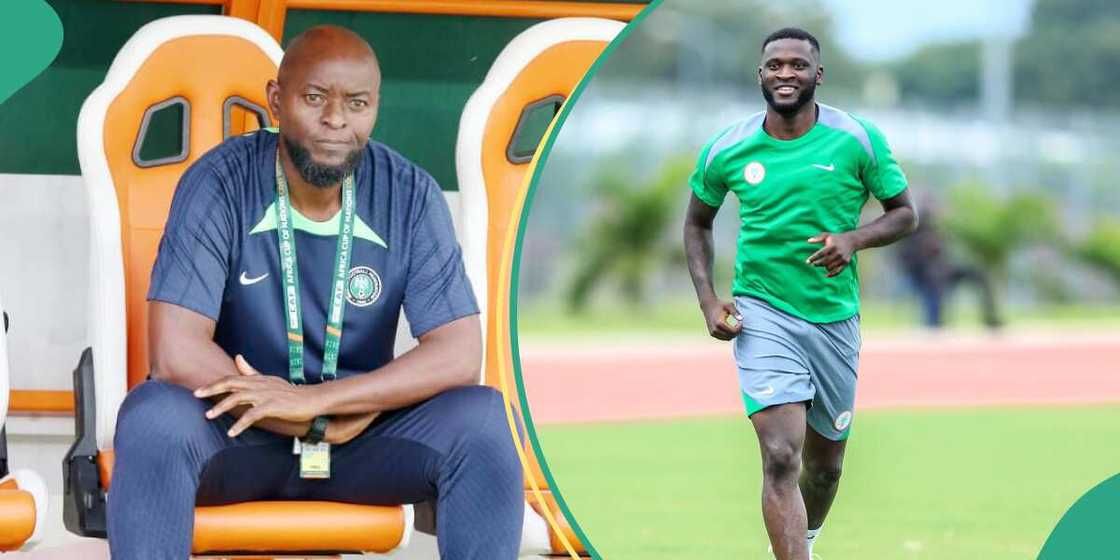 Finidi George has again benched Victor Boniface as the Super Eagles faces Benin Republic in the World Cup qualifier. Finidi George has again benched Victor Boniface as the Super Eagles faces Benin Republic in the World Cup qualifier.