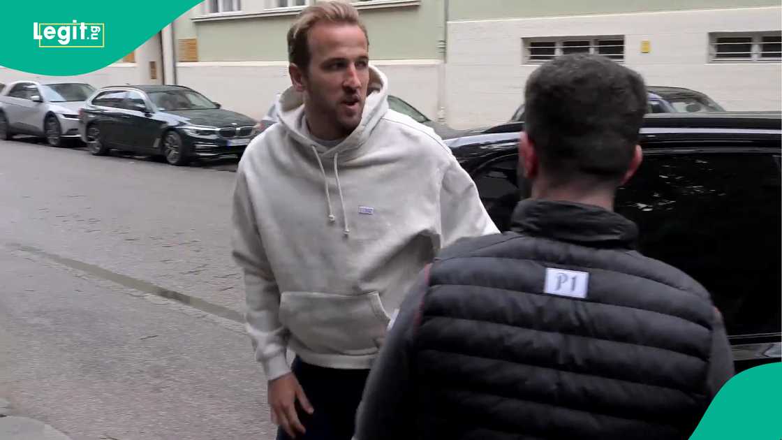 Harry Kane, Bayern Munich, Restaurant Kafer, Munich, Germany. Harry Kane, Bayern Munich, Restaurant Kafer, Munich, Germany.