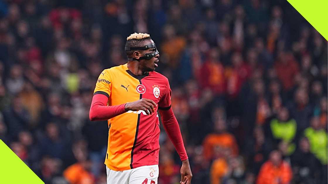 Victor Osimhen during the Turkish league clash against Trabzonspor Victor Osimhen during the Turkish league clash against Trabzonspor