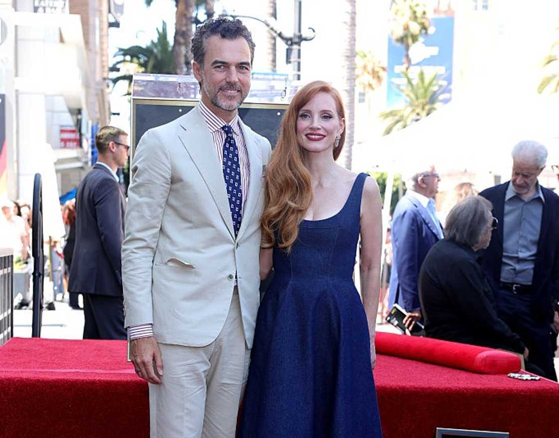 Jessica Chastain and Gian Luca Honoured With Star on The Hollywood Walk of Fame