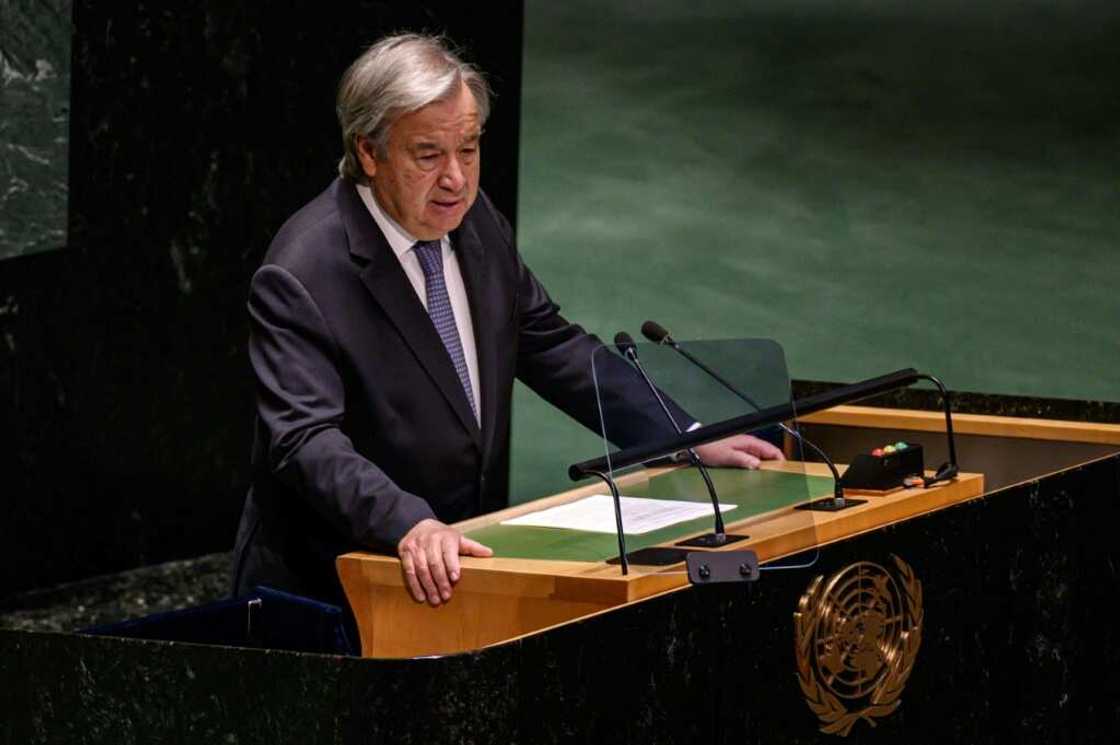 UN Secretary-General Antonio Guterres, speaking ahead of the General Assembly leaders' summit, said that the world's divisions 'are the widest they have been since at least the Cold War' UN Secretary-General Antonio Guterres, speaking ahead of the General Assembly leaders' summit, said that the world's divisions 'are the widest they have been since at least the Cold War'