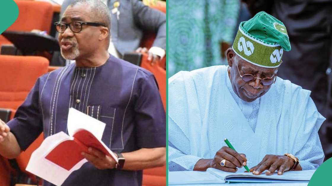 Senator Enyinnaya Abaribe has said that the presidency did not make any formal request before the National Assembly before purchasing the presidential jet Senator Enyinnaya Abaribe has said that the presidency did not make any formal request before the National Assembly before purchasing the presidential jet