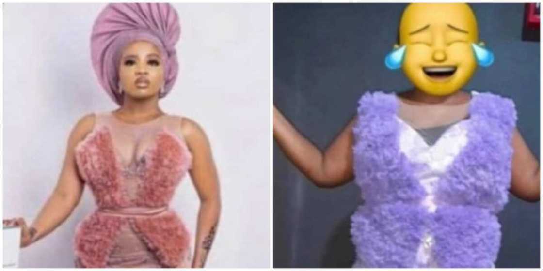 Photos of what a lady got from her tailor. Photos of what a lady got from her tailor.