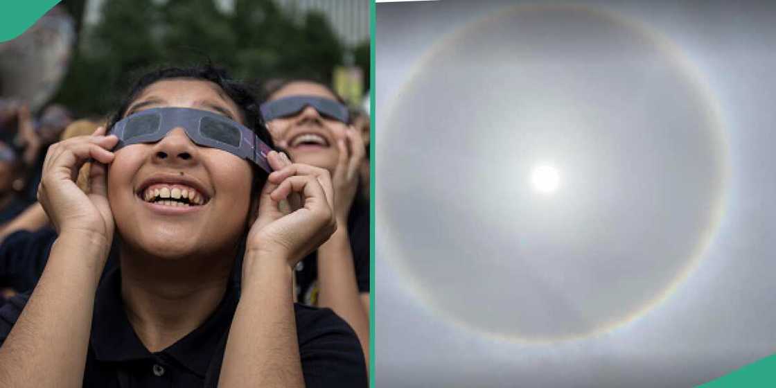 Partial solar eclips sighted in Nigeria. Partial solar eclips sighted in Nigeria.