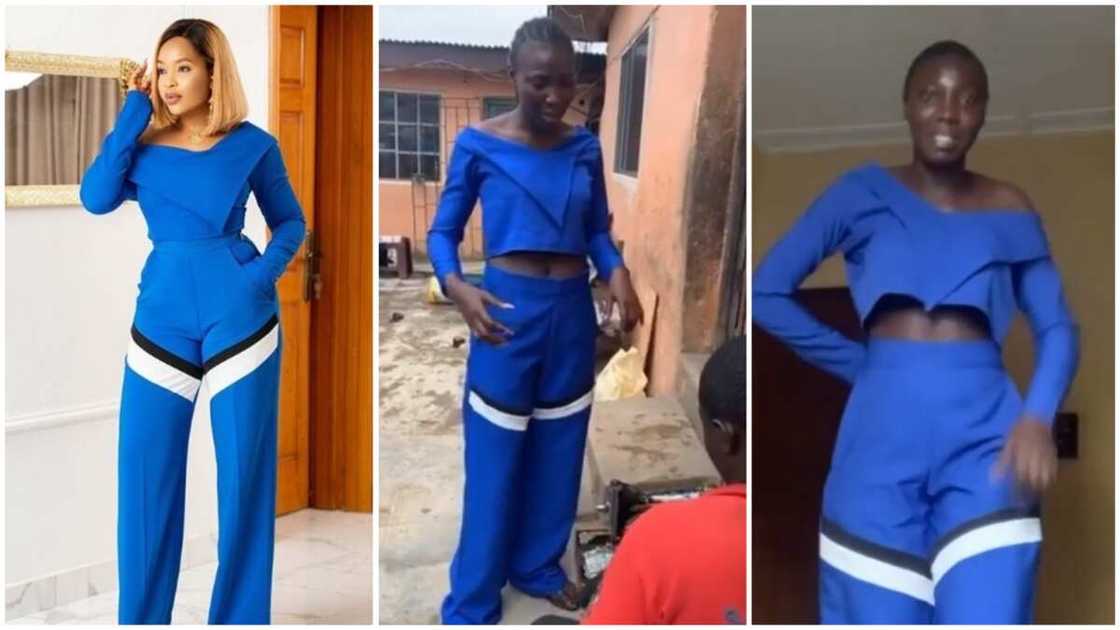 Lady drags BBNaija’s Enkay for delivering over-sized dress to her despite taking her measurement (video) Lady drags BBNaija’s Enkay for delivering over-sized dress to her despite taking her measurement (video)