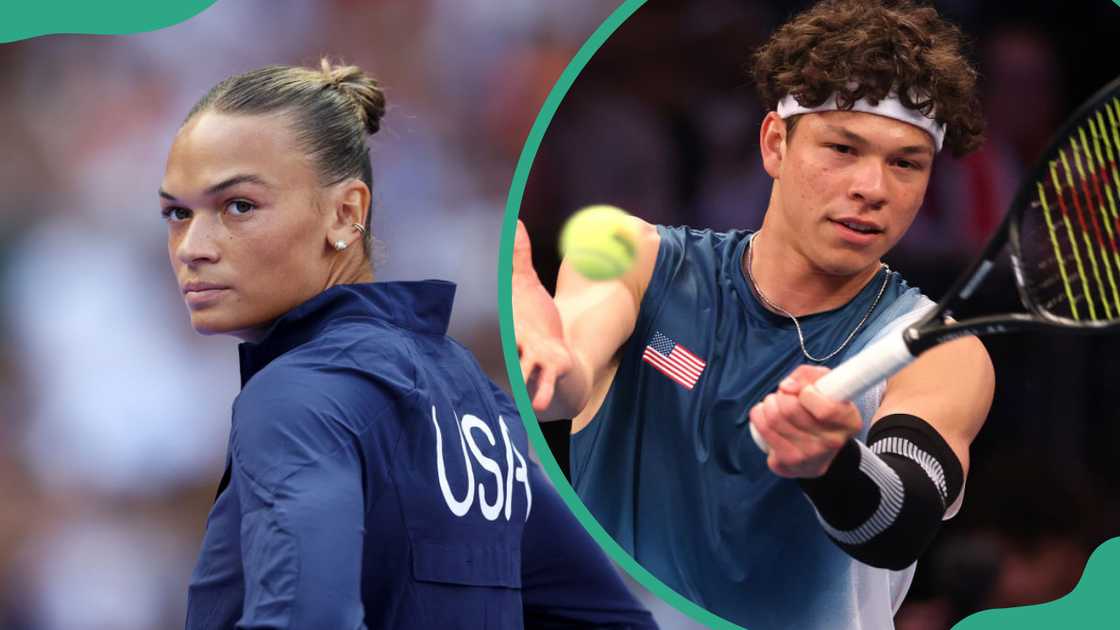 Anna Hall at Stade de France in Paris, France (L) Ben Shelton at Madison Square Garden in New York City (R) Anna Hall at Stade de France in Paris, France (L) Ben Shelton at Madison Square Garden in New York City (R)