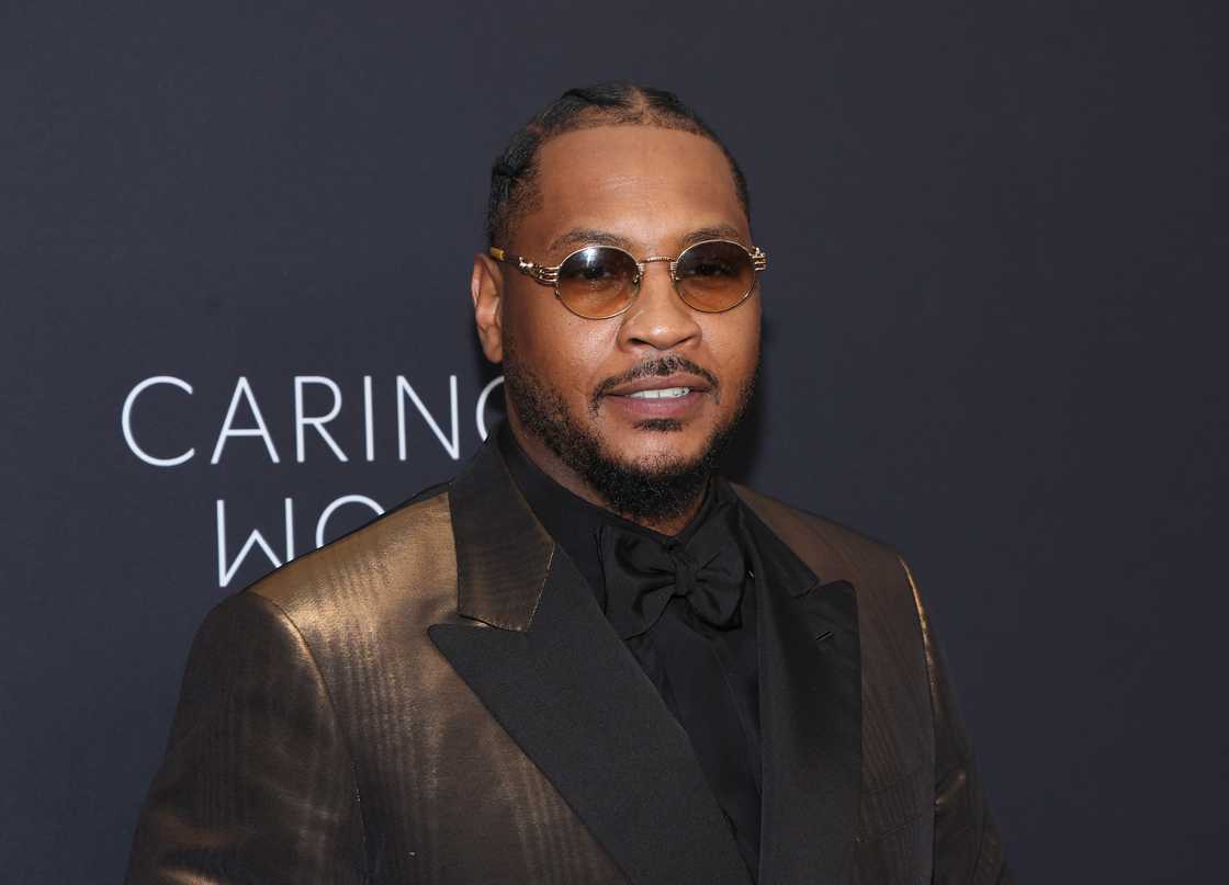 Carmelo Anthony attends the Kering for Women dinner at The Pool in New York City Carmelo Anthony attends the Kering for Women dinner at The Pool in New York City