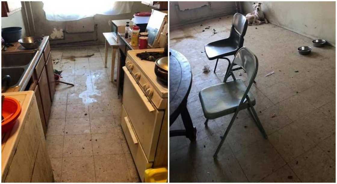 Dirty room shared by Faith who says it belongs to her boyfriend.