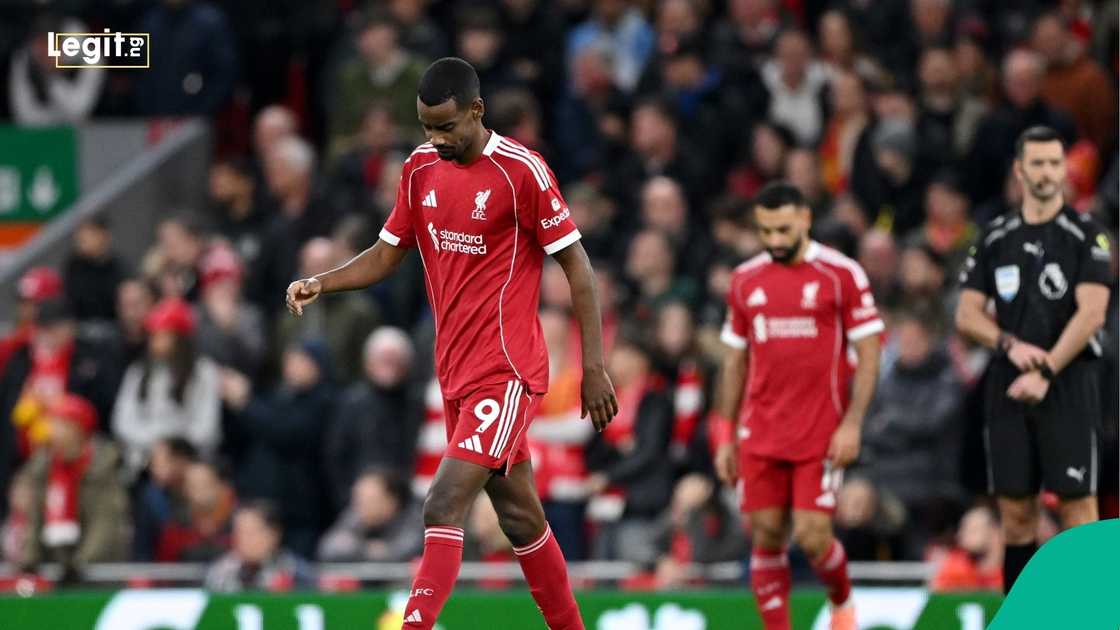 Alexander Isak, Premier League, Liverpool, Nottingham Forest, Anfield, England.