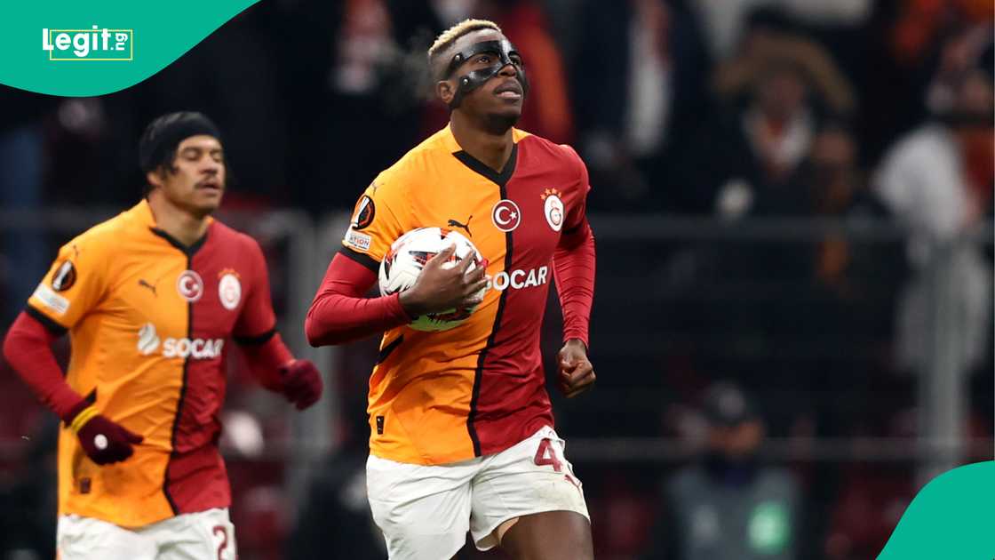 Victor Osimhen, Galatasaray, AZ Alkmaar, Rams Park, Istanbul, Turkiye, UEFA Europa League.