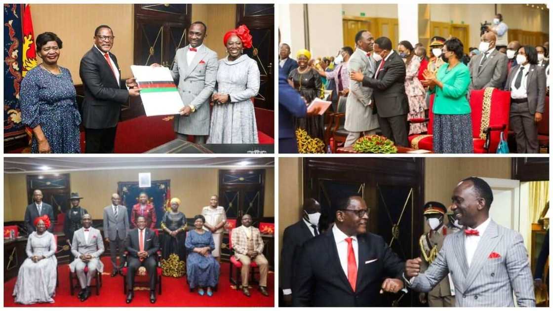 Pastor Enenche, Dunamis International church, President of Malawi, Lazarus Chekwara Pastor Enenche, Dunamis International church, President of Malawi, Lazarus Chekwara
