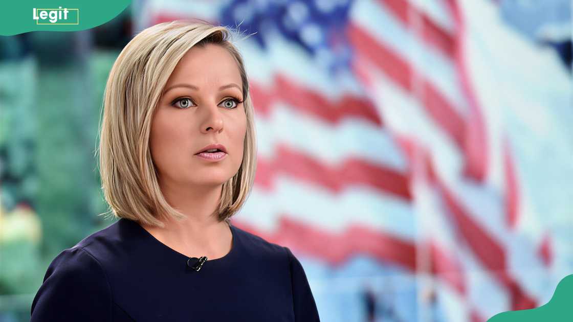 Sandra Smith at Fox News Channel Studios