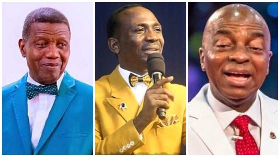 David Oyedepo, Paul Enenche, William Kumuiyi, Enoch Adeboye David Oyedepo, Paul Enenche, William Kumuiyi, Enoch Adeboye