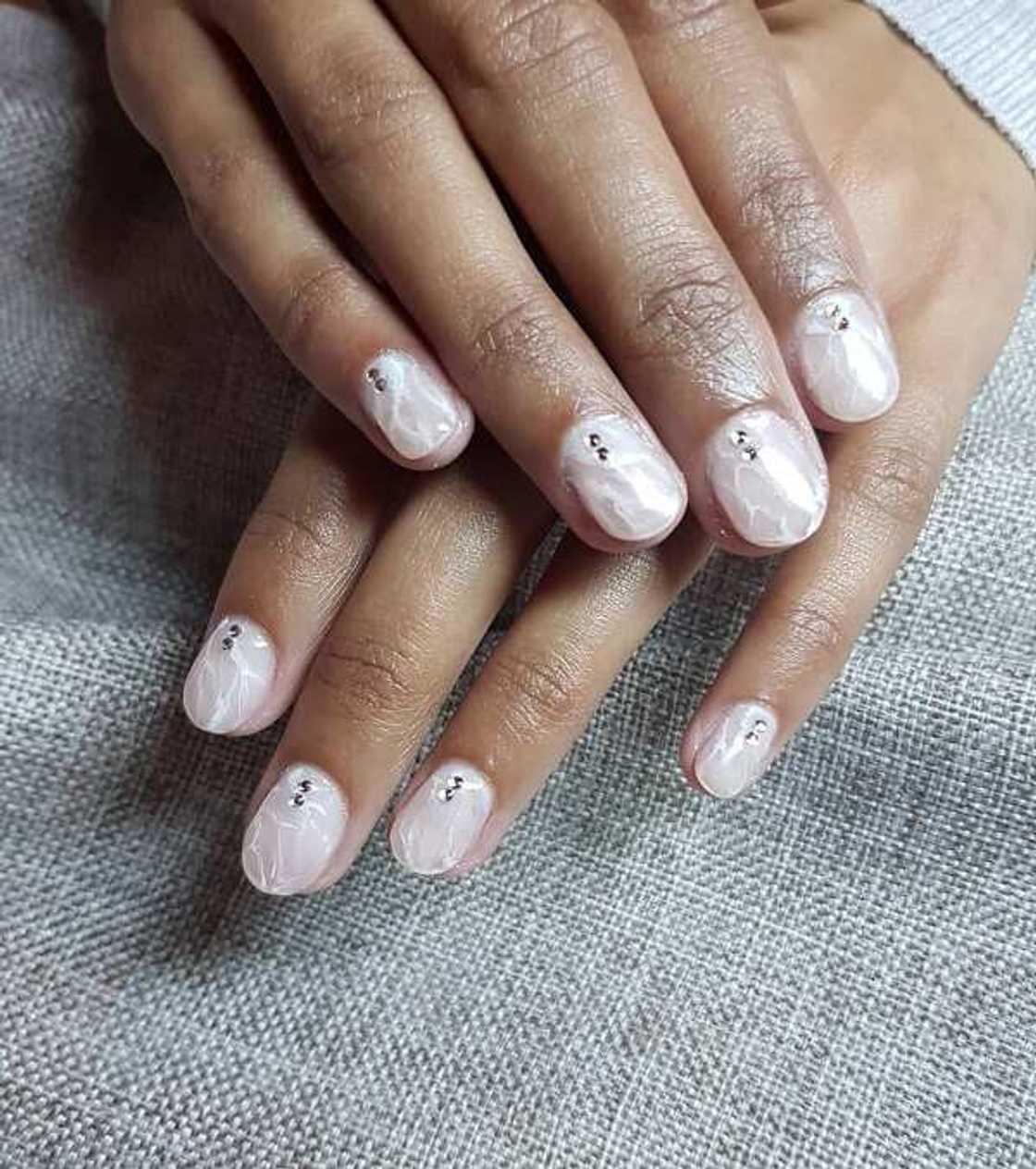 Wedding nails for bride