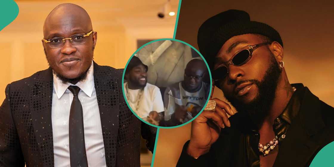 Davido and Tobi Adegboyega having fun. Davido and Tobi Adegboyega having fun.