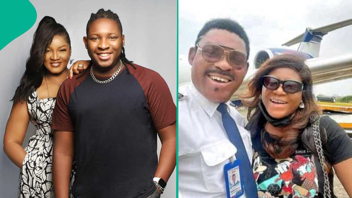 Omotola Ekeinde's husband and Destiny Etiko. Omotola Ekeinde's husband and Destiny Etiko.