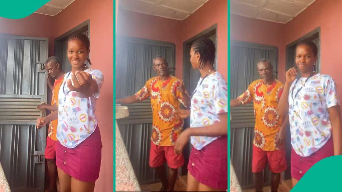 Mixed reactions trail lady's reaction after father interrupted her dance video Mixed reactions trail lady's reaction after father interrupted her dance video