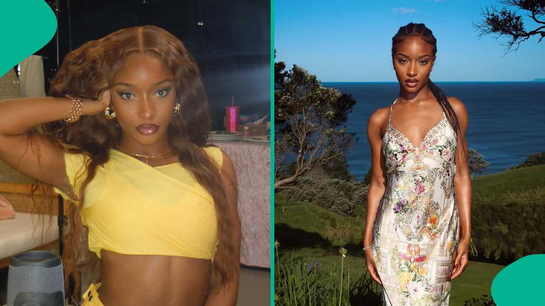 Ayra Starr dragged over outfit. Ayra Starr dragged over outfit.