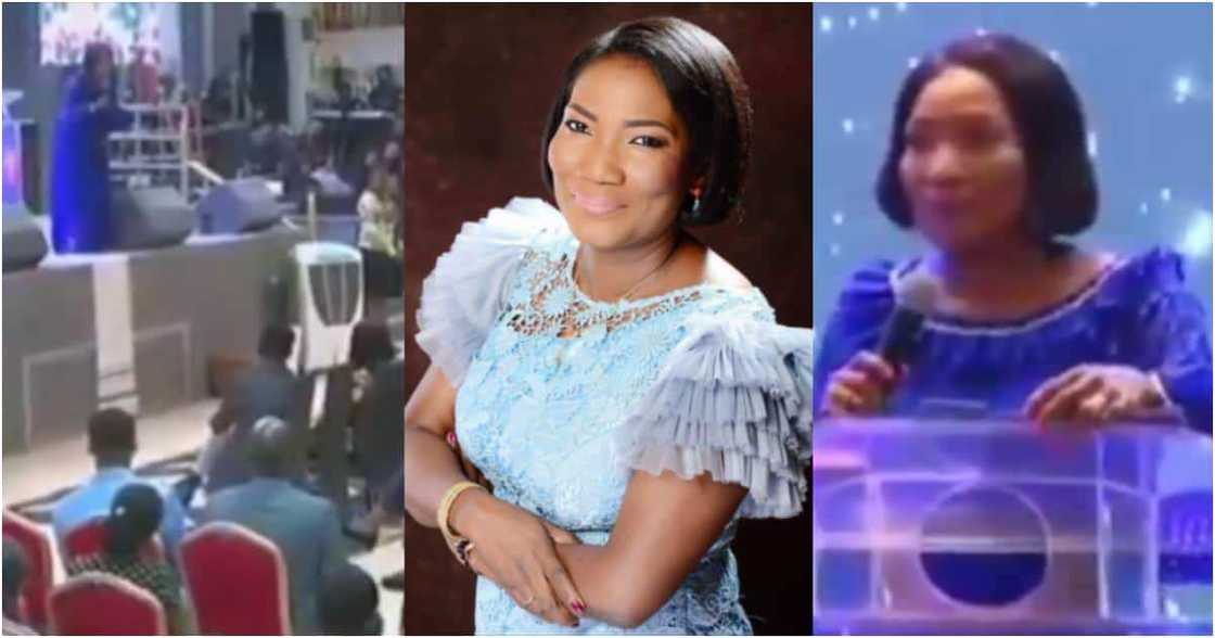 Pastor Felix-Adejumo preaches in church