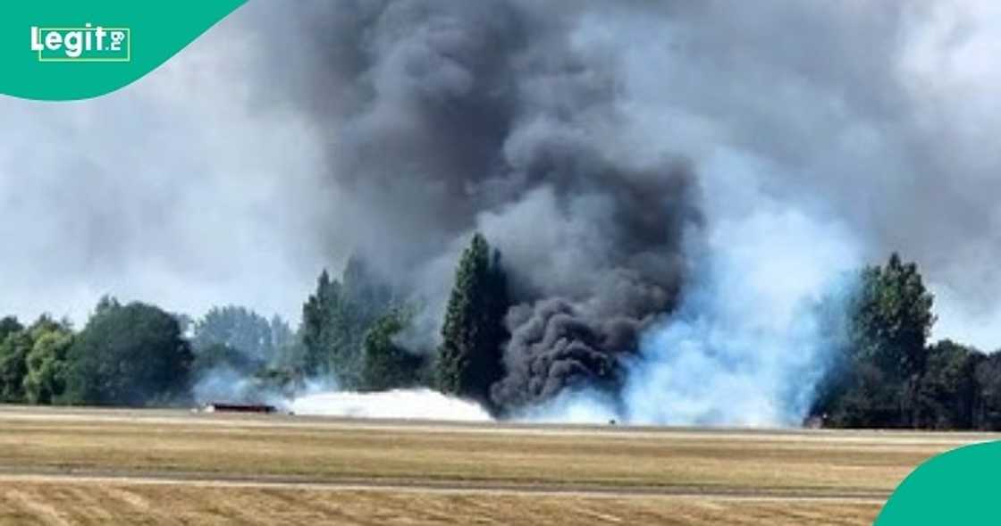 Plane crashes shortly after departure in Southend London. Plane crashes shortly after departure in Southend London.