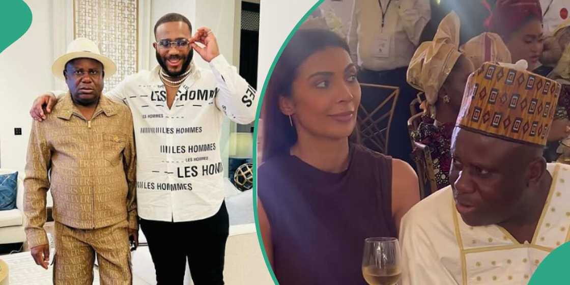 BBNaija Kiddwaya's dad with white woman BBNaija Kiddwaya's dad with white woman