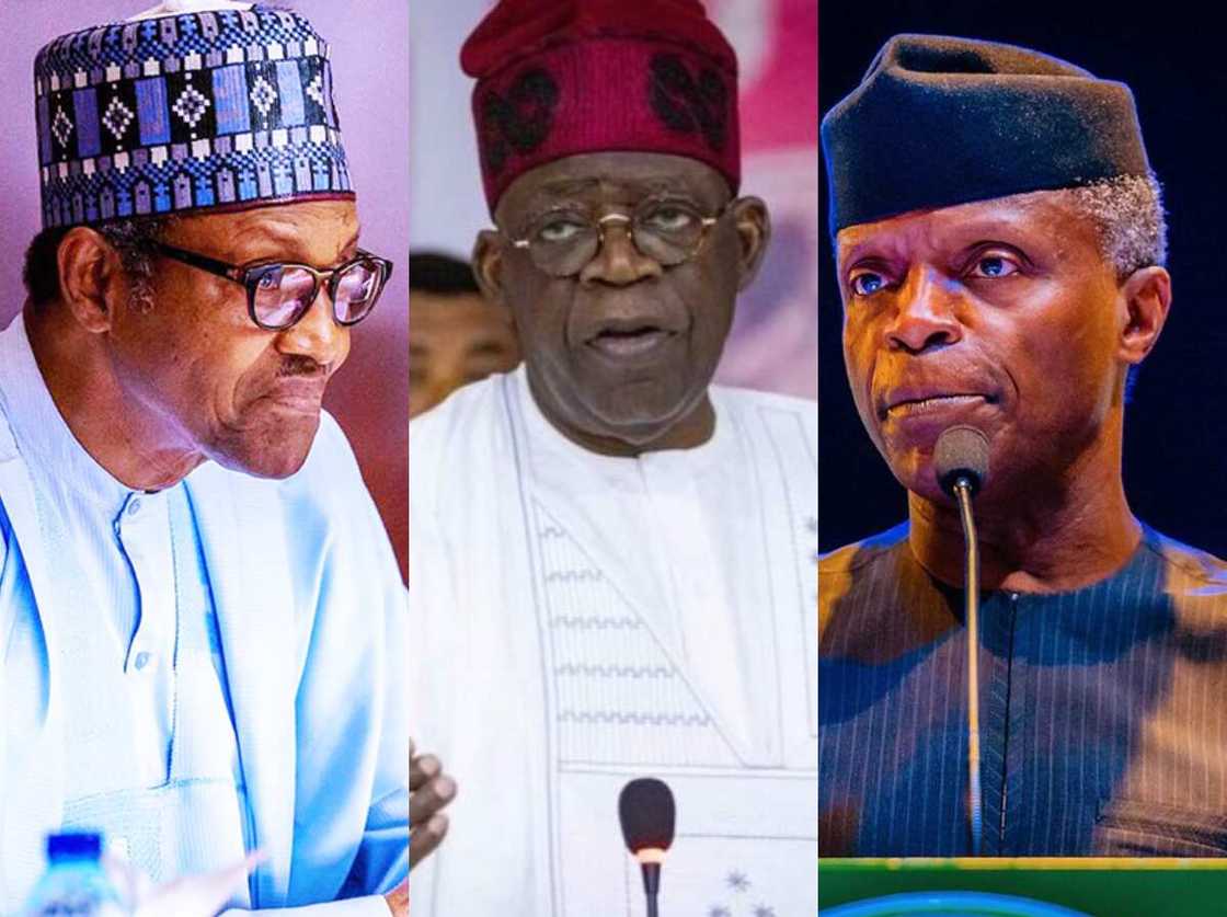 Buhari, Tinubu, Osinbajo